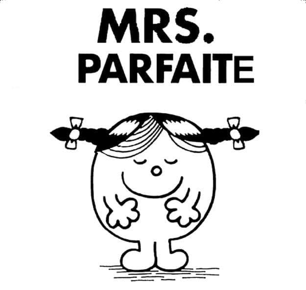 Monsieur Madame Parfaite coloring page