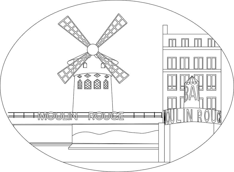 Moulin Rouge 7 coloring page
