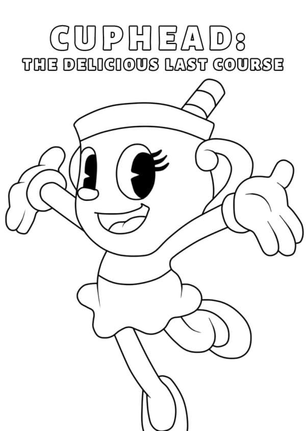Coloriage Ms. Chalice dans Cuphead