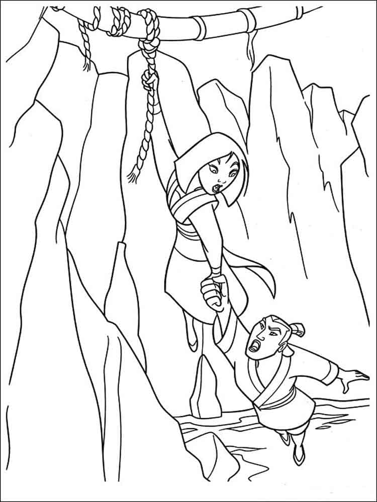 Mulan 1 coloring page