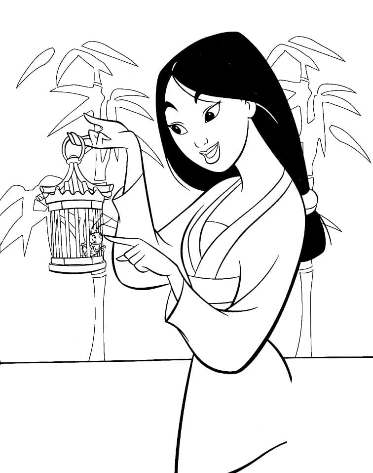Mulan Gratuit Pour les Enfants coloring page