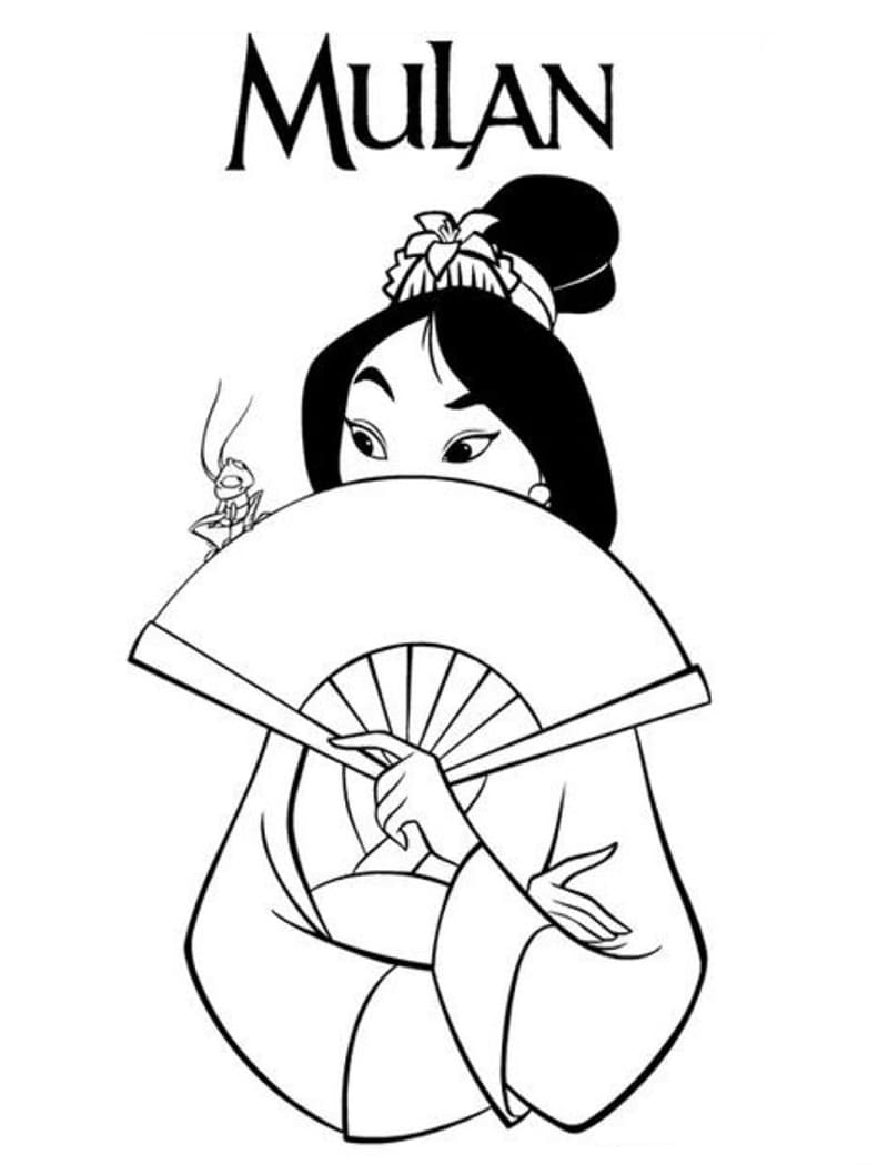 Mulan Pour Enfants coloring page