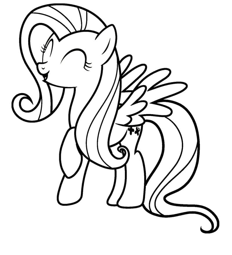 Coloriage My Little Pony Fluttershy