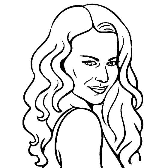 Nicole Kidman coloring page