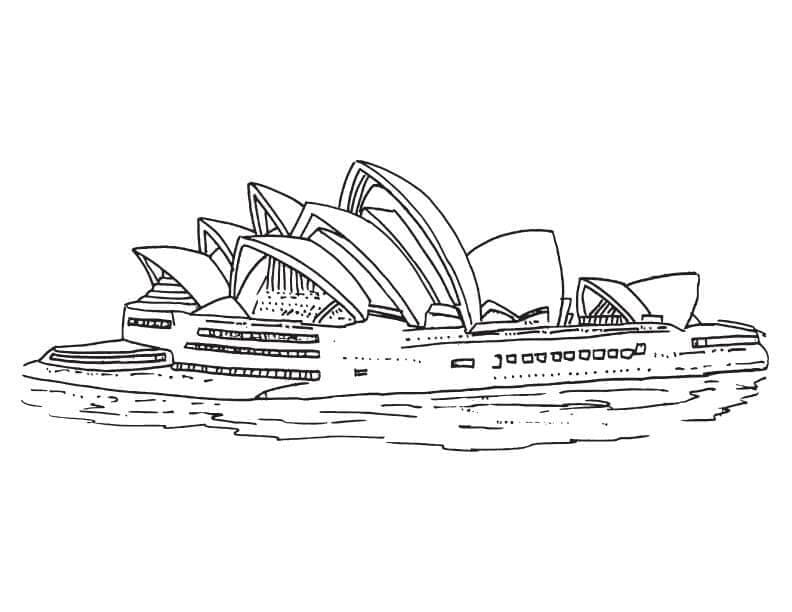 Opéra de Sydney 1 coloring page