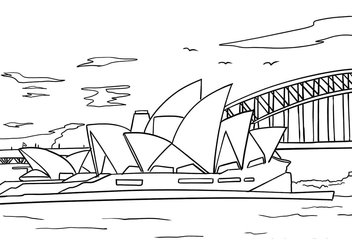Opéra de Sydney coloring page