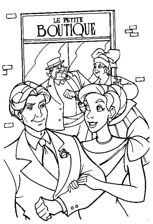Personnages de Anastasia coloring page