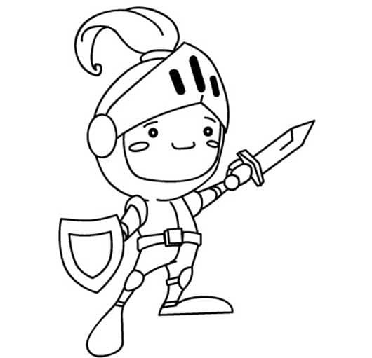 Petit Chevalier coloring page
