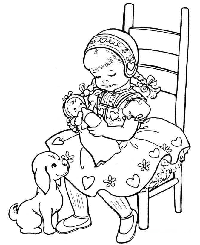 Petite Suissesse coloring page