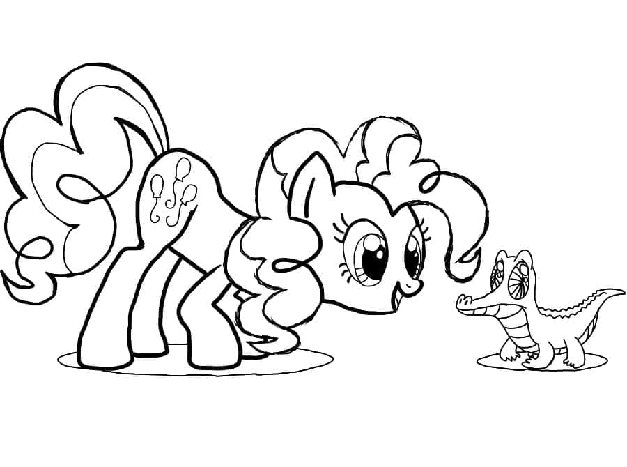 Pinkie Pie dans My Little Pony coloring page