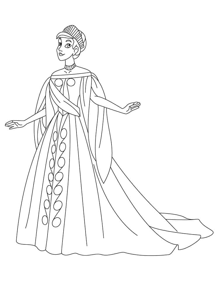 Coloriage Princesse Anastasia de Disney