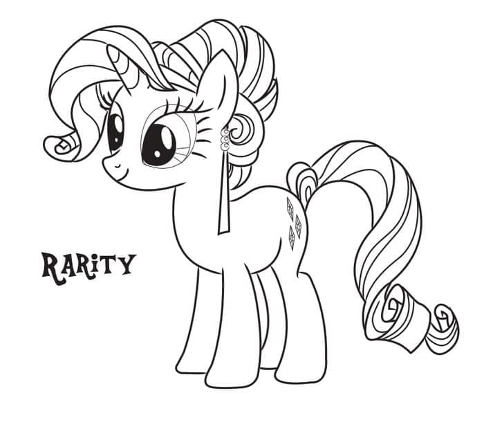 Rarity dans My Little Pony coloring page