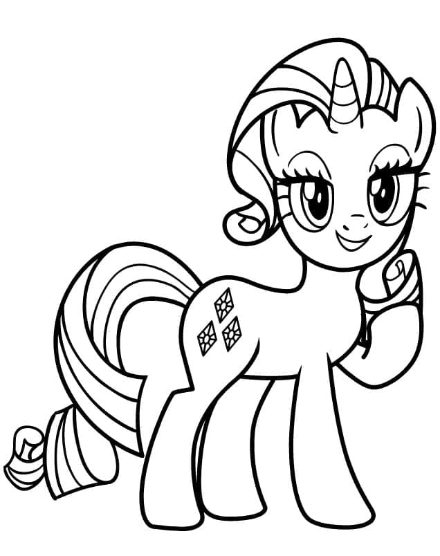 Rarity de My Little Pony coloring page
