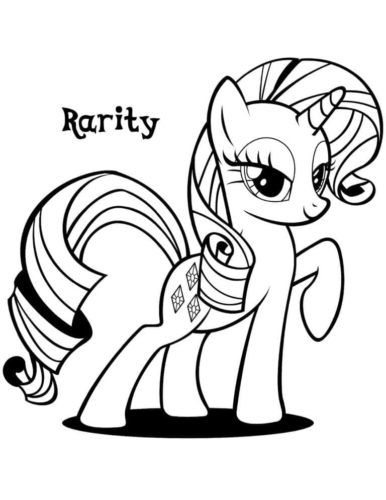 Rarity My Little Pony coloring page