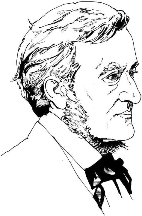 Coloriage Richard Wagner