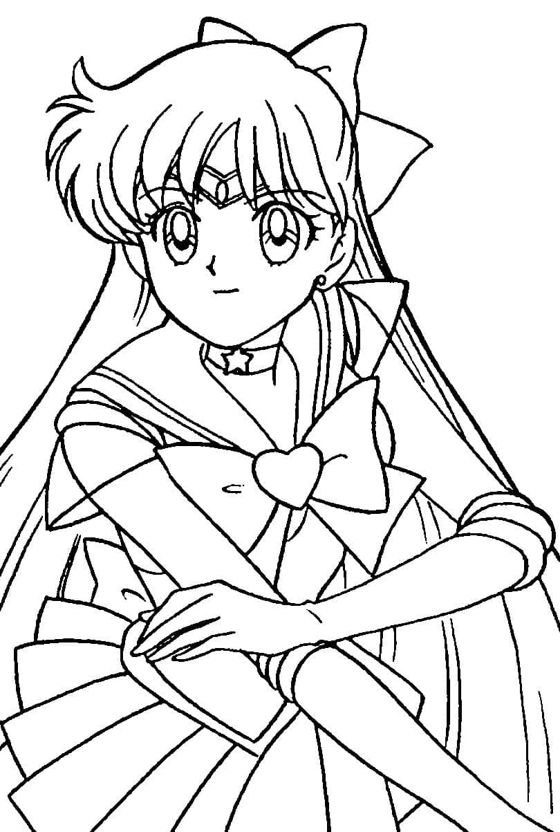 Coloriage Sailor Venus Minako Aino