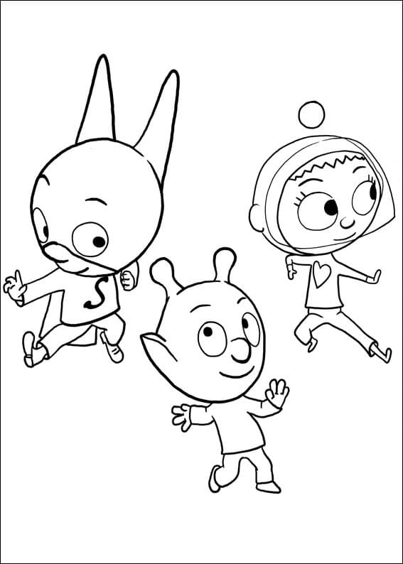 SamSam et ses amis coloring page