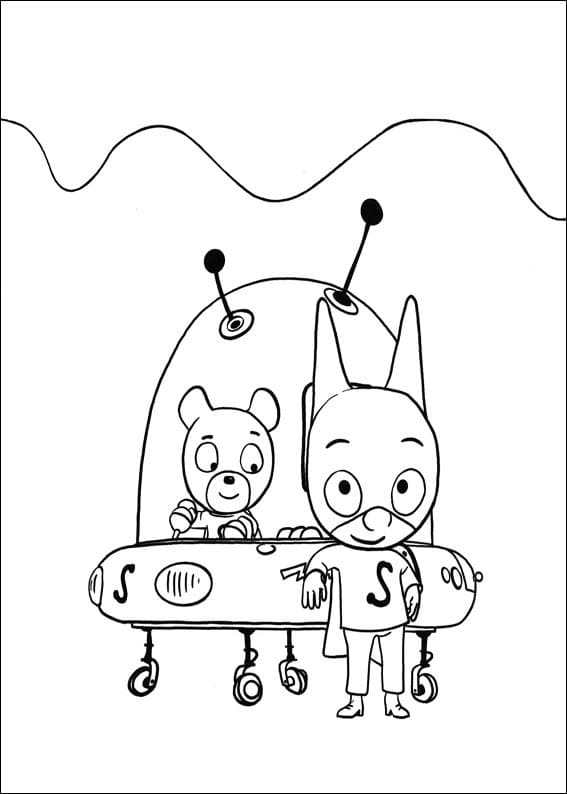 SamSam sur March coloring page