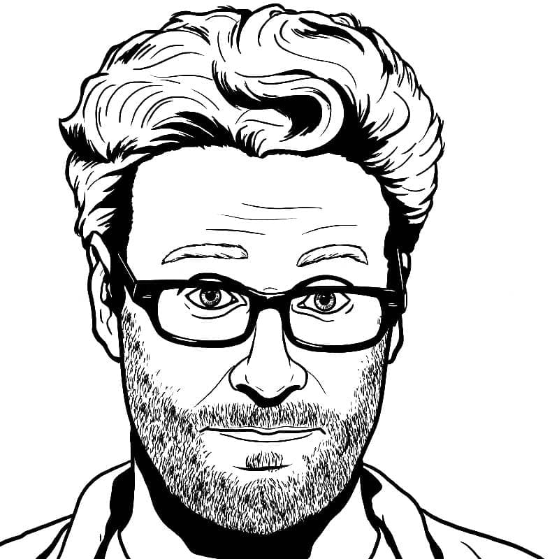 Seth Rogen coloring page