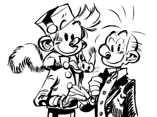 Coloriage Spirou, Fantasio et Spip