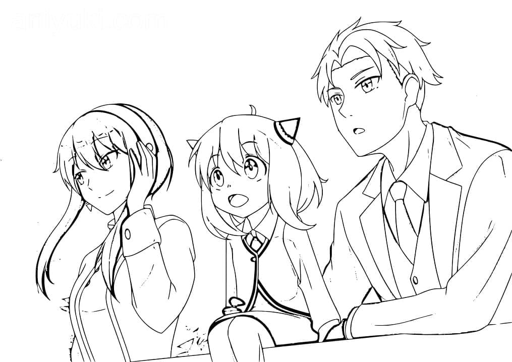 Spy x Family 1 coloring page