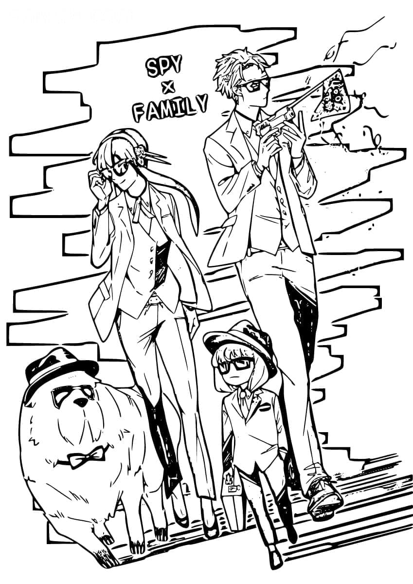 Spy x Family 2 coloring page