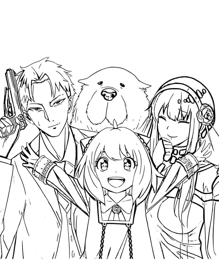 Spy x Family 3 coloring page