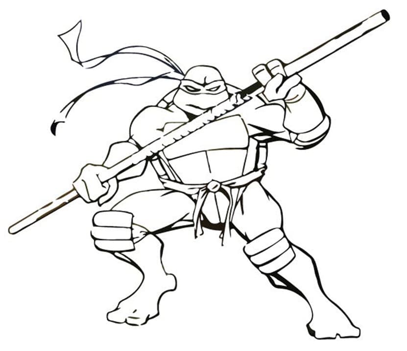 Super Donatello coloring page