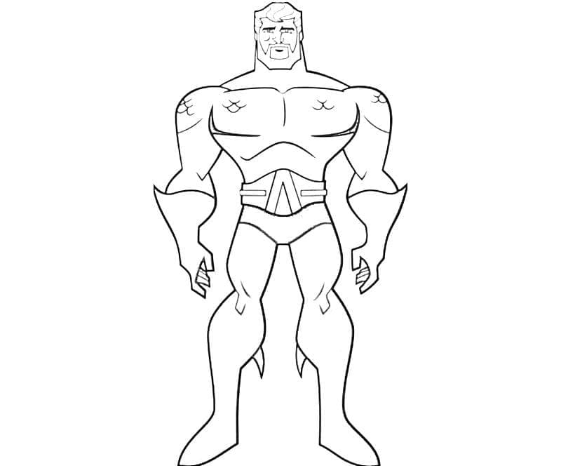 Super-héros Aquaman coloring page