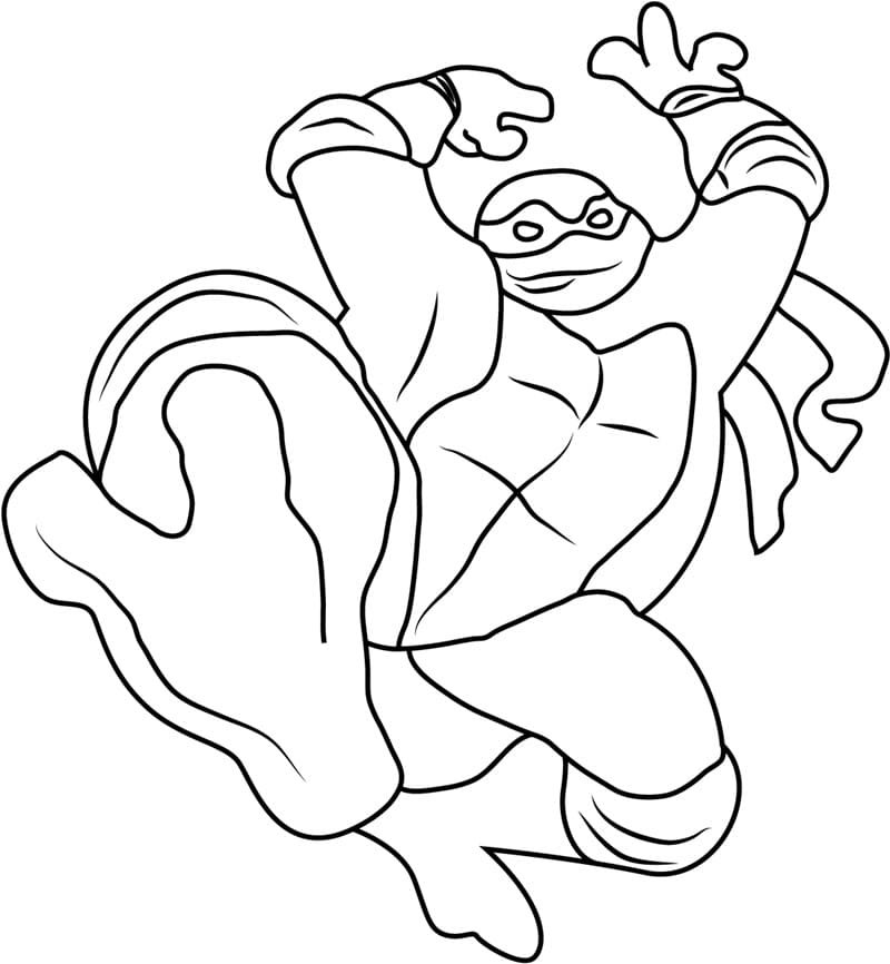 Tortues Ninja 1 coloring page