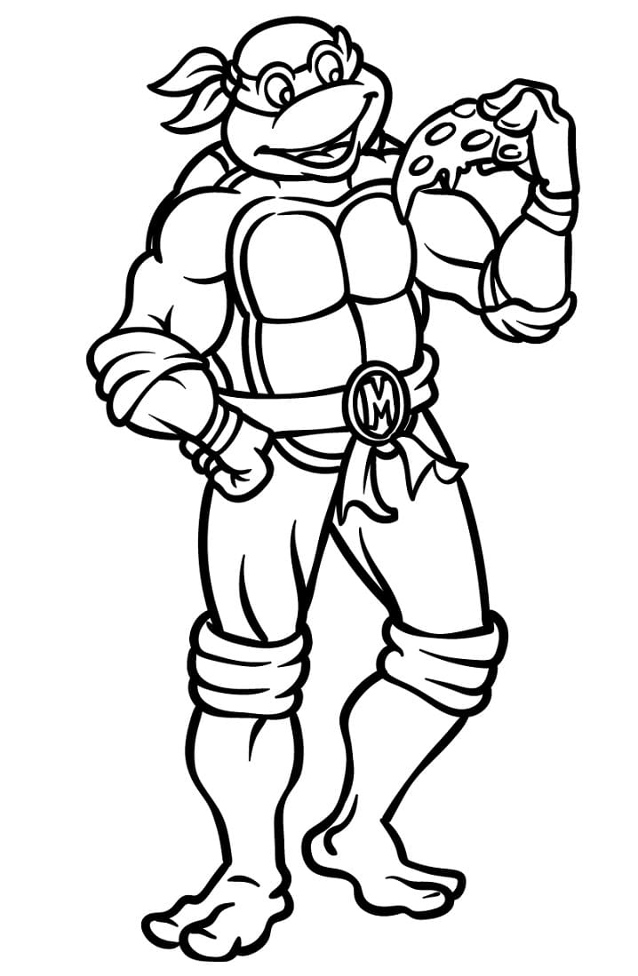 Tortues Ninja 4 coloring page