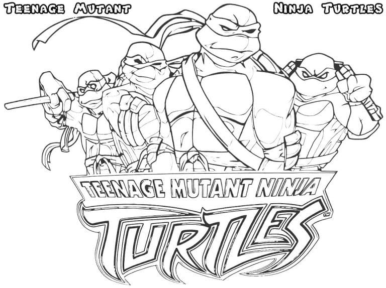 Tortues Ninja Pour Enfants coloring page