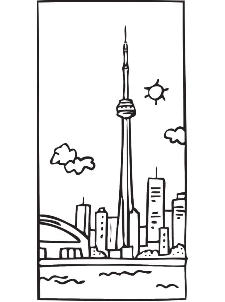 Tour CN au Canada coloring page
