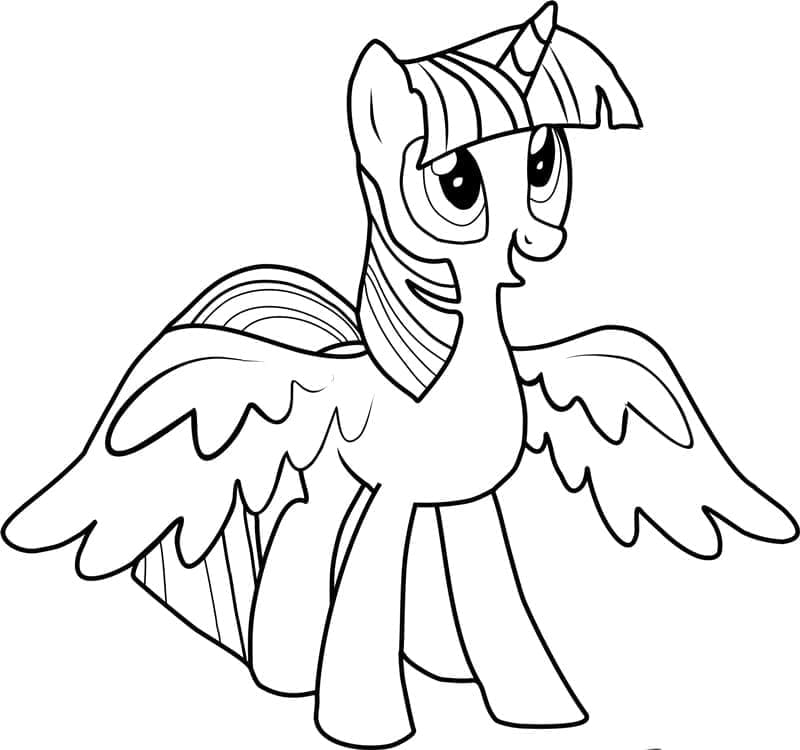 Coloriage Twilight Sparkle dans My Little Pony