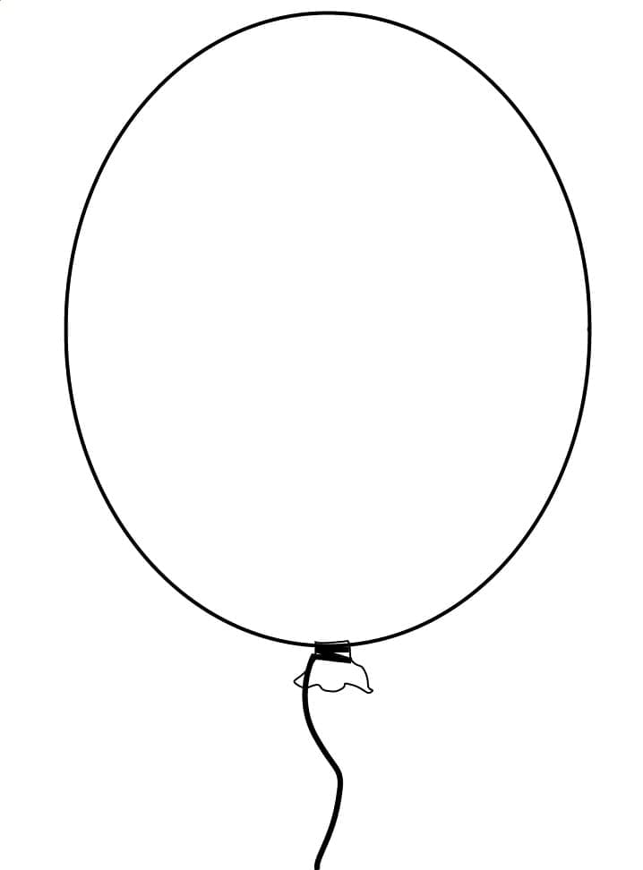 Un Ballon coloring page