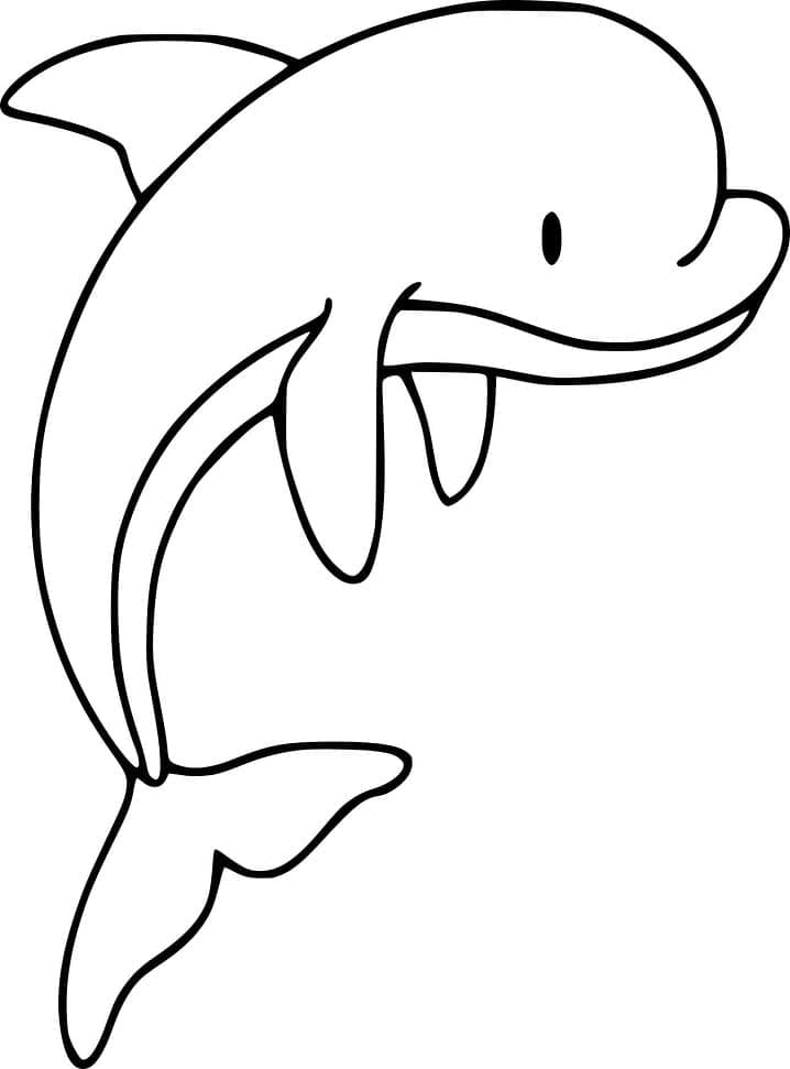 Un Dauphin coloring page