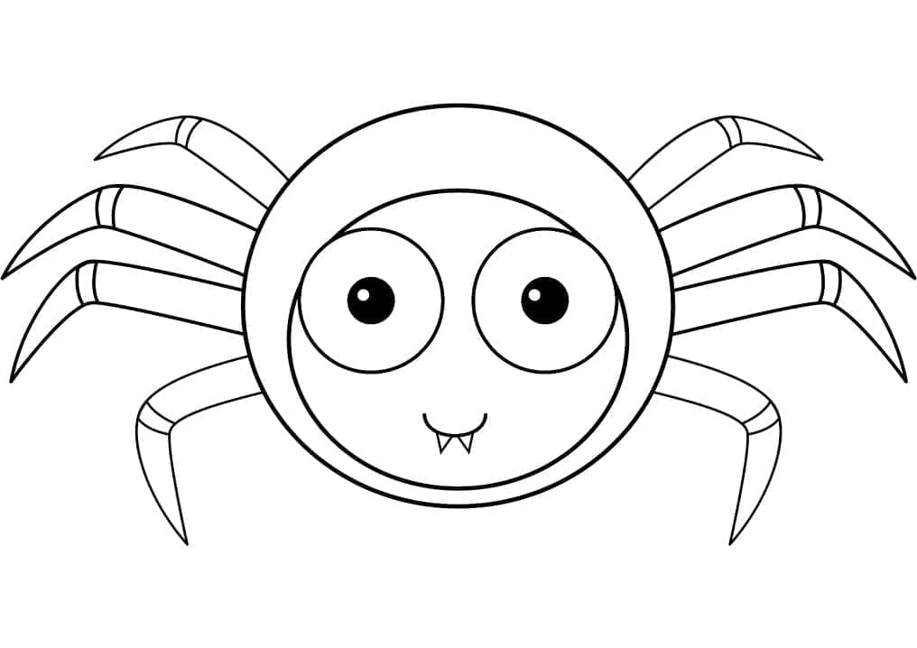Une Araignée Mignonne coloring page