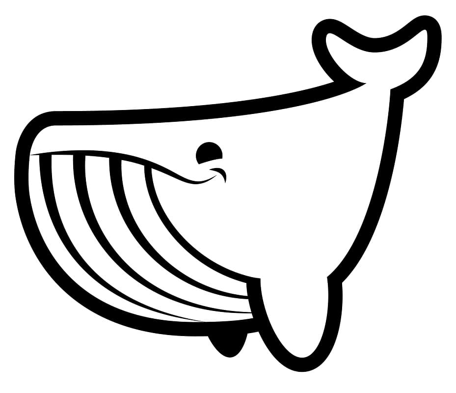 Une Baleine coloring page