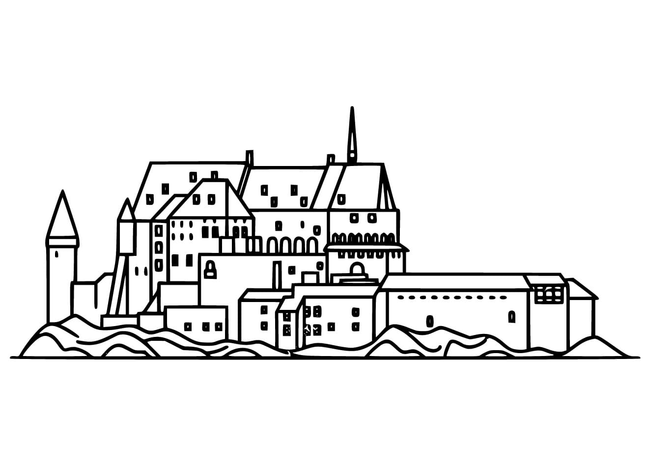 Coloriage Vianden Castle
