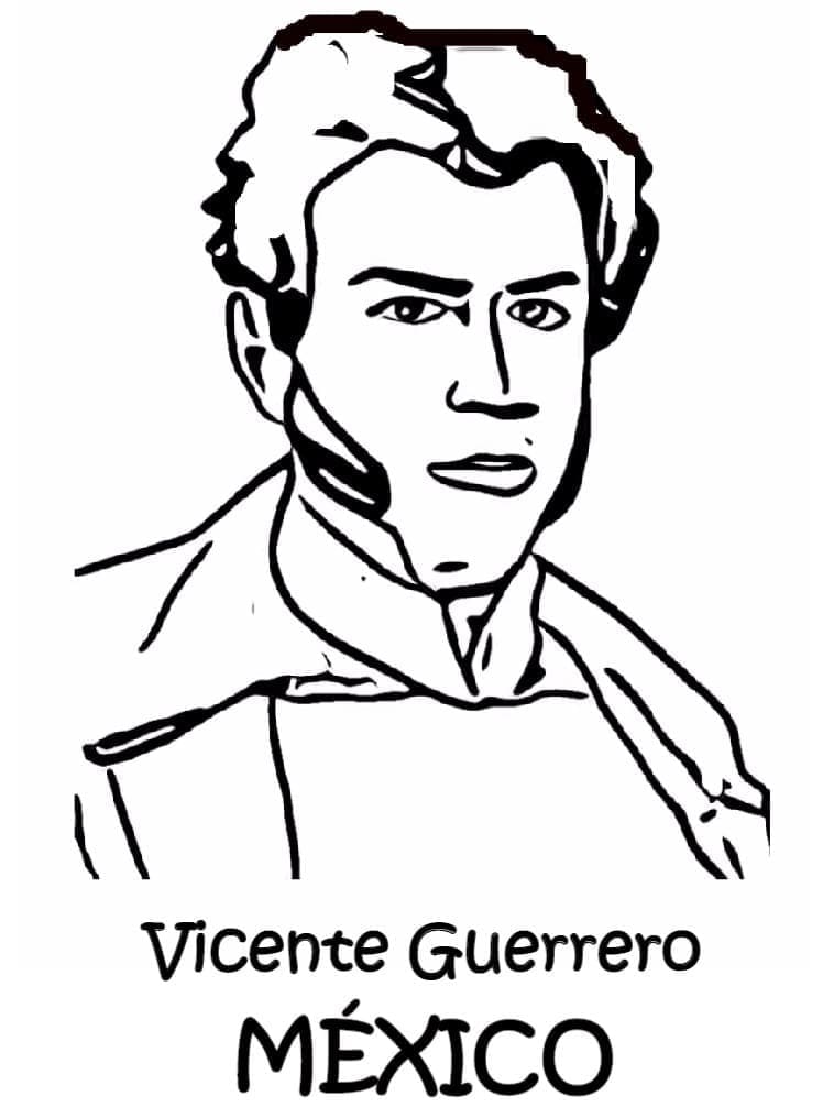 Coloriage Vicente Guerrero