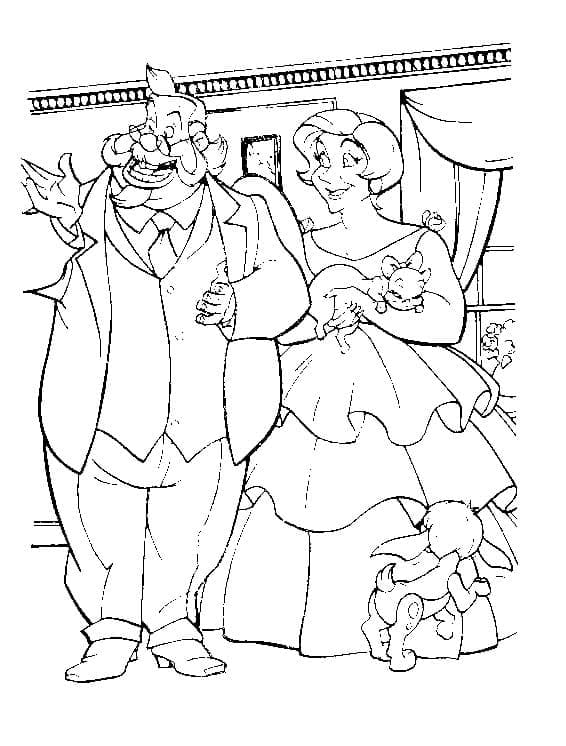 Vladimir et Sophie de Anastasia coloring page