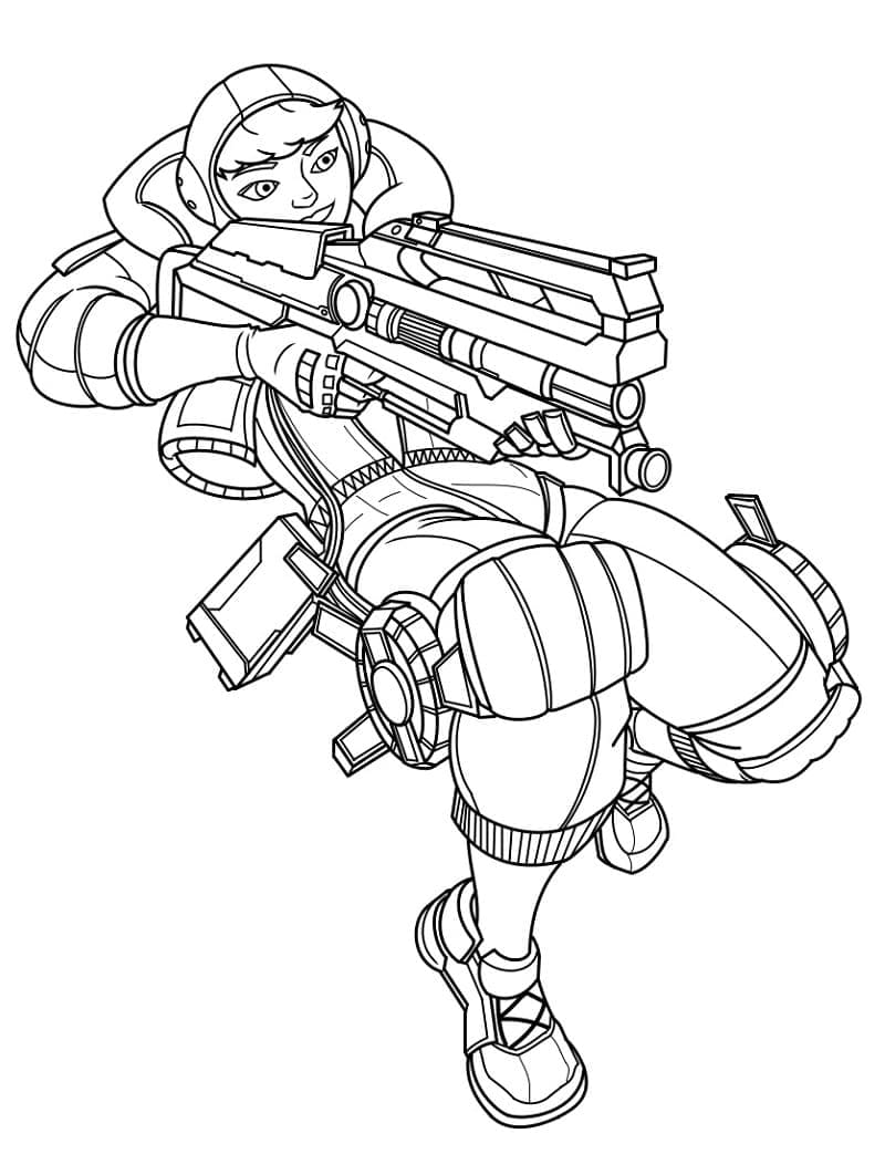 Wattson Apex Legends coloring page