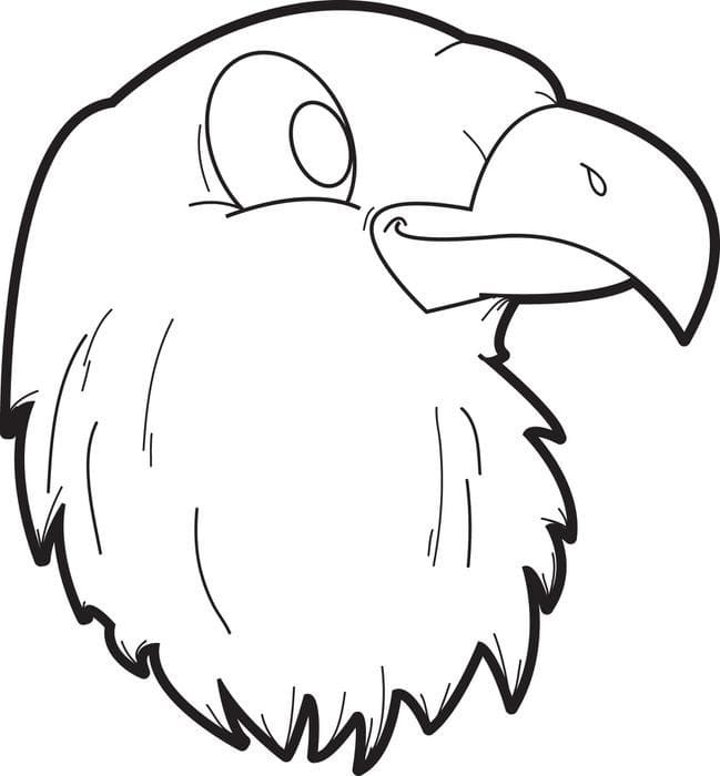 Une Tête d’aigle coloring page