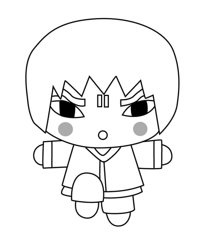 Abyo de Pucca coloring page