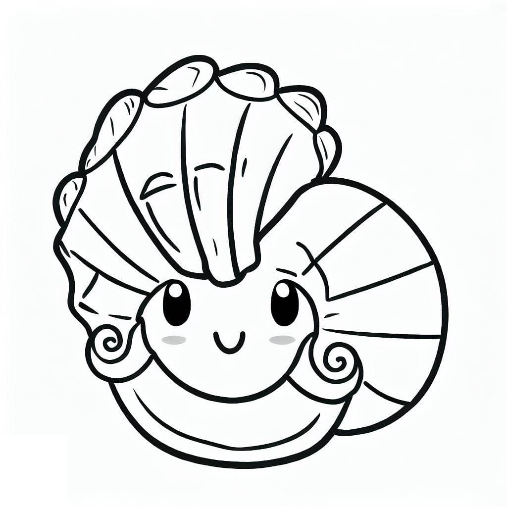 Coloriage Adorable Coquillage