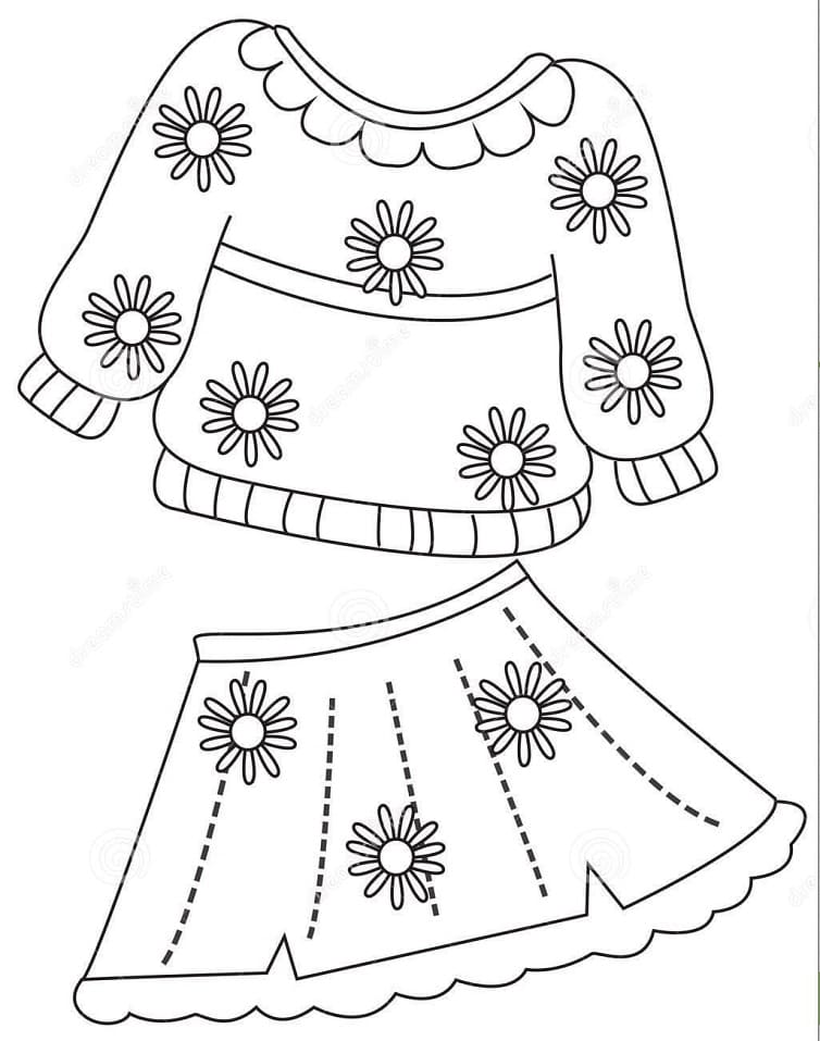 Adorable Robe coloring page