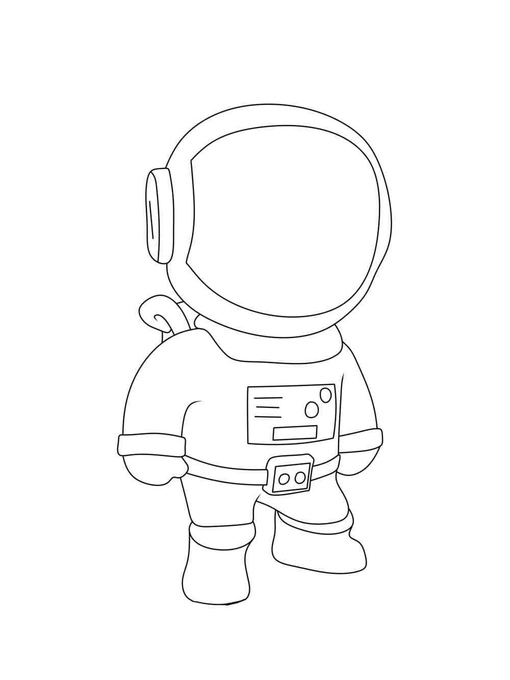 Astronaute de Stumble Guys coloring page