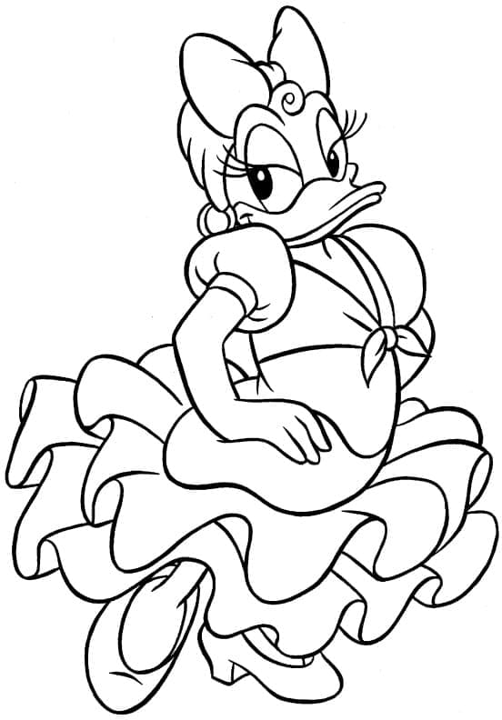 Belle Daisy coloring page
