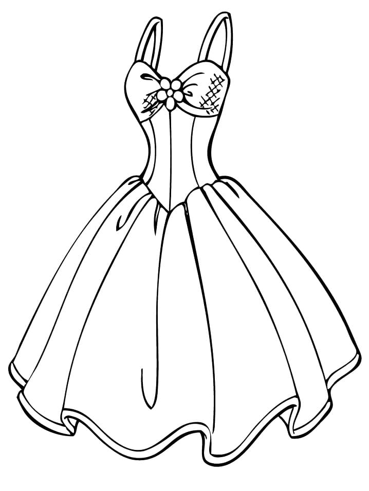 Coloriage Belle Robe