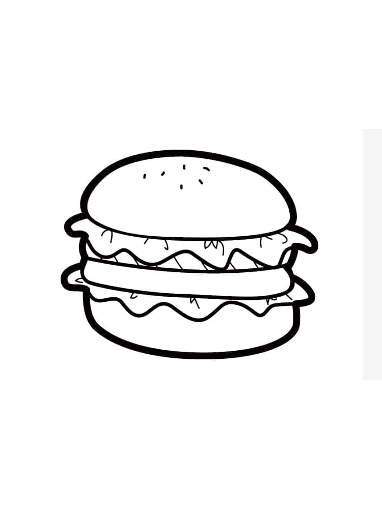 Bon Hamburger coloring page